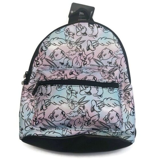 Bioworld Handbags - Bioworld WB Looney Tunes MINI Backpack Multi-Color Porky Pig Bugs Bunny 11" x 9"